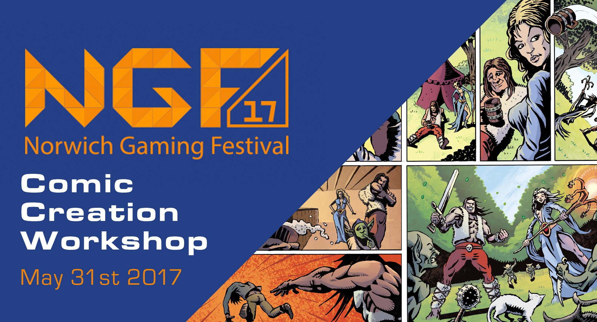 Norwich Gaming Festival Comic workshop